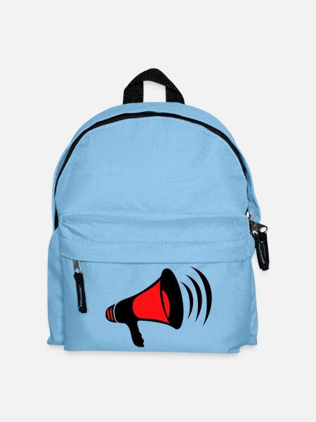 Megaphon - Kinder Rucksack - Hellblau