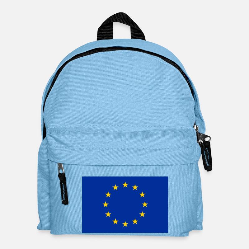 EU Fahne - Kinder Rucksack - Hellblau