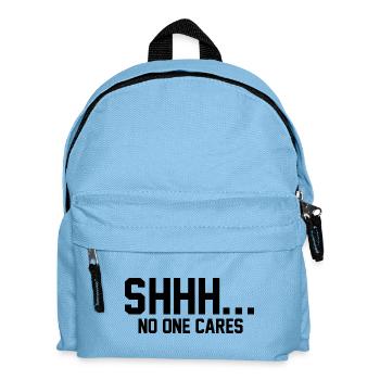 CHUT... Personne ne s’en soucie - Sac à dos Enfant - bleu clair - Devant