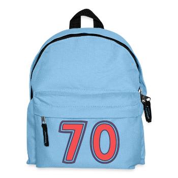 70. 70 ANS. 70e ANNIVERSAIRE. ANNIVERSAIRE 70 ANS. - Sac à dos Enfant - bleu clair - Devant