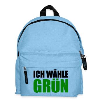 ich wähle grün - Kinder Rucksack - Hellblau - Vorne