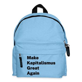 Make Capitalism Great Again - Kids' Backpack - light blue - Front