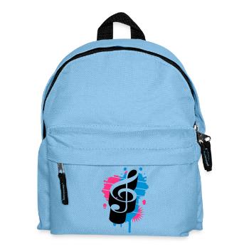 une clé de sol comme un graffiti - Sac à dos Enfant - bleu clair - Devant