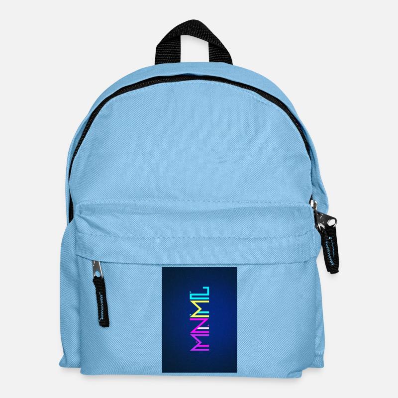 Minimal Type (Colorful) Typographie - Handy Cover - Kids' Backpack - light blue