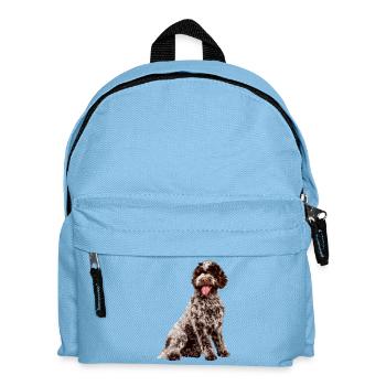 Lagotto Romagnolo - Kinder Rucksack - Hellblau - Vorne