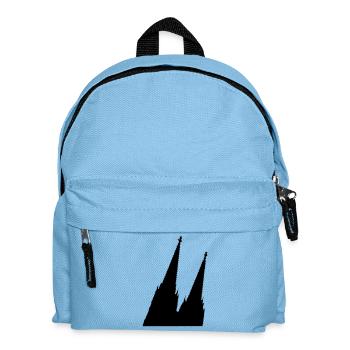 Schräger Kölner Dom in Köln - Kinder Rucksack - Hellblau - Vorne