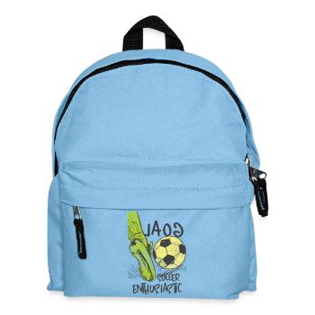 Fußball Begeistert - Kinder Rucksack - Hellblau - Vorne
