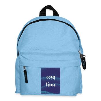 Nuit douillette / Temps avec texture moelleuse - Sac à dos Enfant - bleu clair - Devant