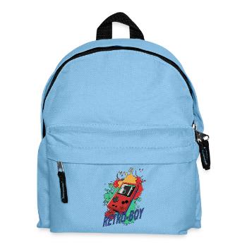 Retro-Boy Game Konsole - Kinder Rucksack - Hellblau - Vorne