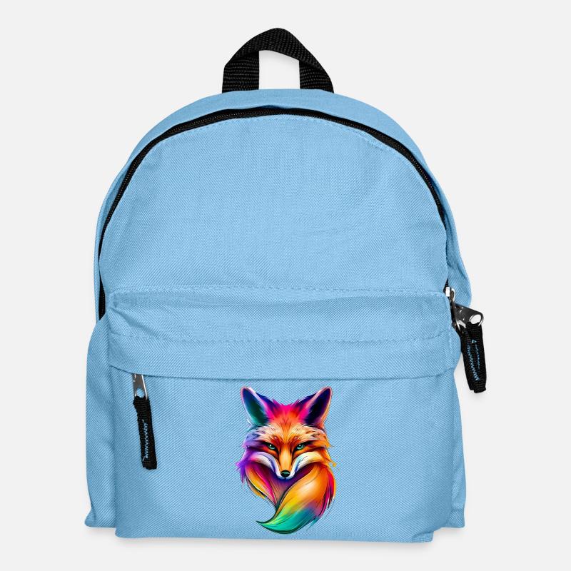 Fuchs - Kinder Rucksack - Hellblau