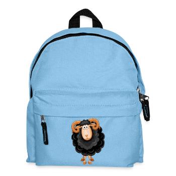 mouton, mouton noir, mouton humour - Sac à dos Enfant - bleu clair - Devant