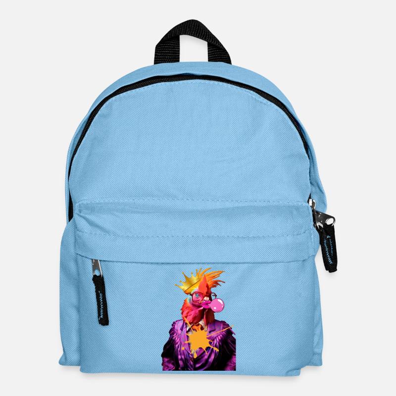 Roi coq Pop Star - Sac à dos Enfant - bleu clair