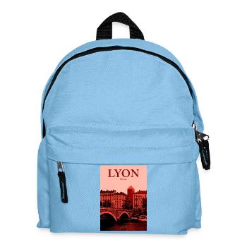 Lyon City Skyline - Kids' Backpack - light blue - Front