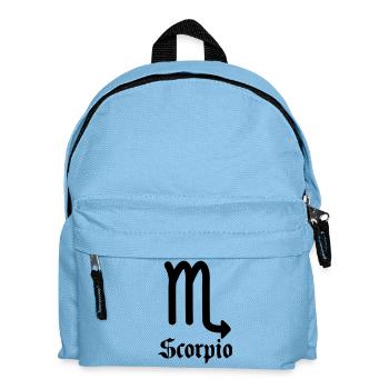 Signe du zodiaque Scorpion - Sac à dos Enfant - bleu clair - Devant
