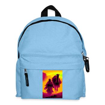Bédouin dans le Désert - Sac à dos Enfant - bleu clair - Devant