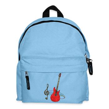 Gitarre - Kinder Rucksack - Hellblau - Vorne