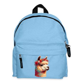 Alpaca - Kids' Backpack - light blue - Front