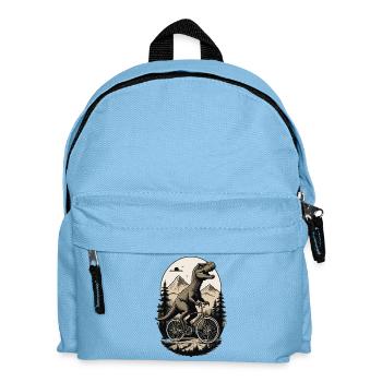 T-Rex on bike 0025614 - Kinder Rucksack - Hellblau - Vorne