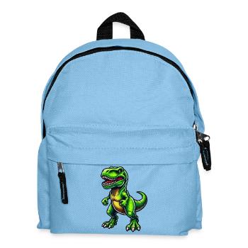 Dinosaurier T-Rex - Kinder Rucksack - Hellblau - Vorne
