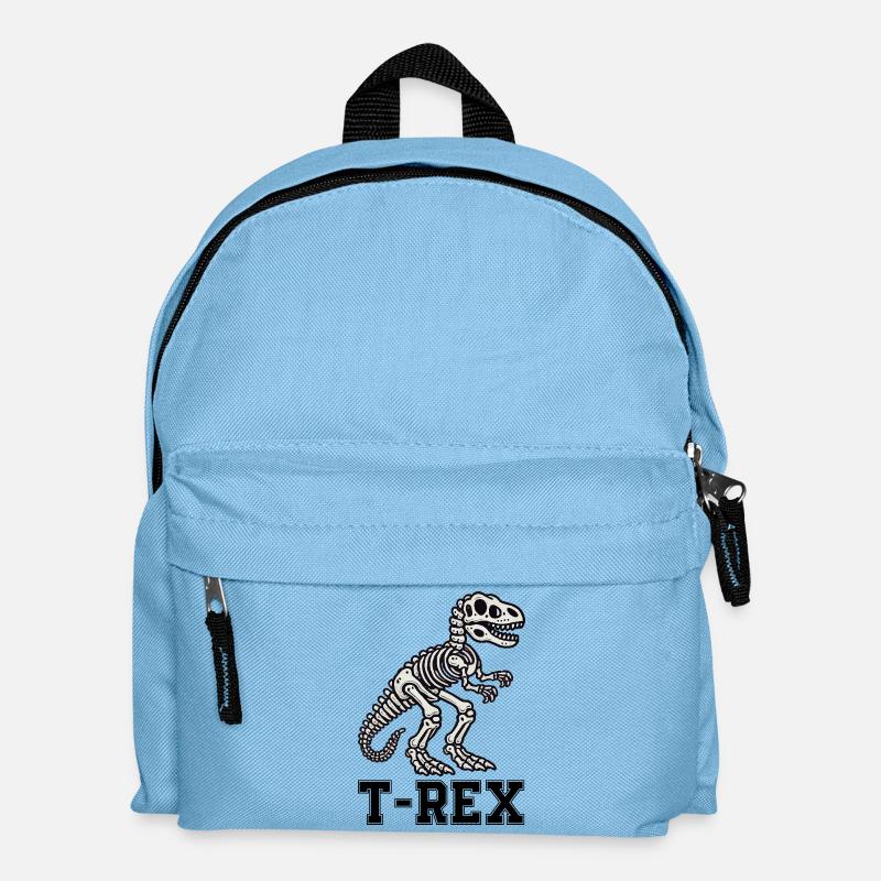 dino skelett - Kinder Rucksack - Hellblau