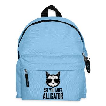 Bis später, Alligator - Kinder Rucksack - Hellblau - Vorne