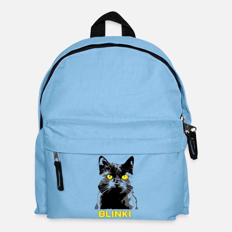 Meine Lieblings Katze - Blinki - Kinder Rucksack - Hellblau