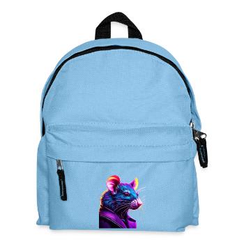 Neon Rat en Cuir Blouson - Sac à dos Enfant - bleu clair - Devant