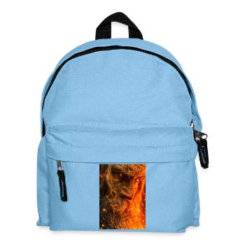 Portrait du guerrier de la braise ardente - Sac à dos Enfant - bleu clair - Devant