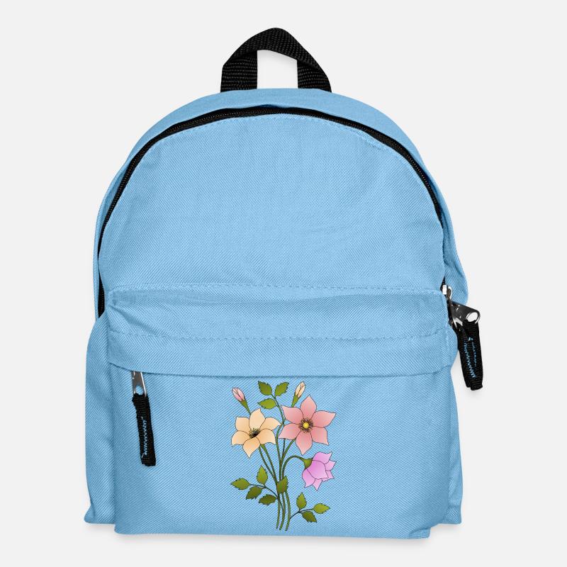 Blumen - Kids' Backpack - light blue