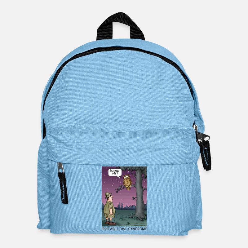 Syndrome de la chouette irritable - Sac à dos Enfant - bleu clair