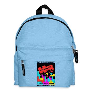 Das Spiel ist gezinkt Steuerlast - Kinder Rucksack - Hellblau - Vorne