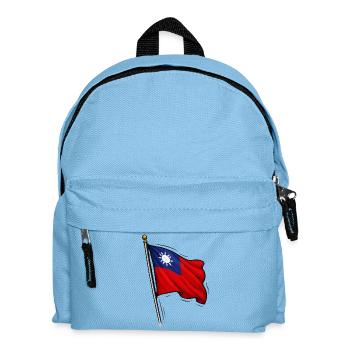 Taiwan Flag Motif - Kids' Backpack - light blue - Front