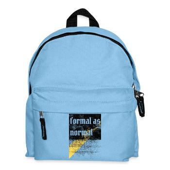Anti formal grungy ironic design - Kids' Backpack - light blue - Front