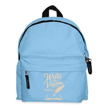 Schreibe die Vision Habakuk 2,2 - Kinder Rucksack - Hellblau - Vorne
