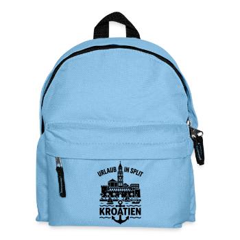 kroatien Split Urlaub - Kinder Rucksack - Hellblau - Vorne