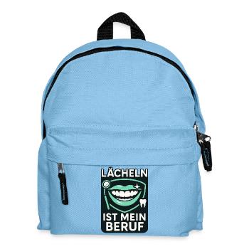 Lächeln ist mein Beruf Dental - Kinder Rucksack - Hellblau - Vorne
