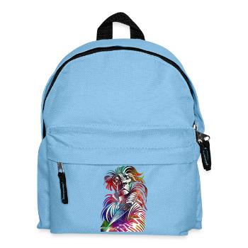 The Lion's Symphony of Colors - Kids' Backpack - light blue - Front
