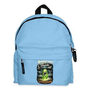 Bachelor Party Shirt Men's UFO Abduction Groom - Kids' Backpack - light blue - Front