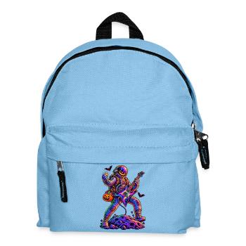 KOSMISCHER ROCKER | Trick oder Riff - Kinder Rucksack - Hellblau - Vorne