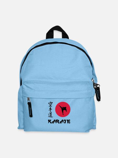 Karaté - Combattant - Guerrier - Sac à dos Enfant - bleu clair