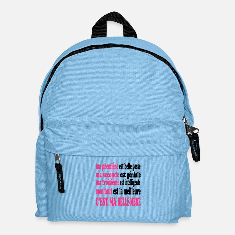 Ma belle-mère est belle - Kids' Backpack - light blue