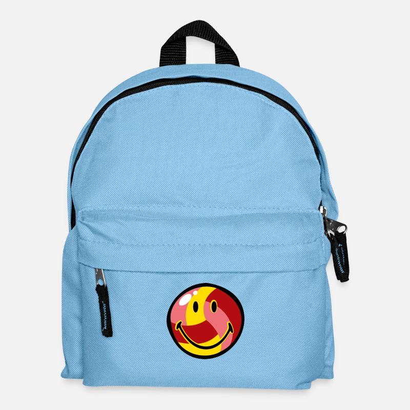 Smiley Beach Volleyball - Kinder Rucksack - Hellblau