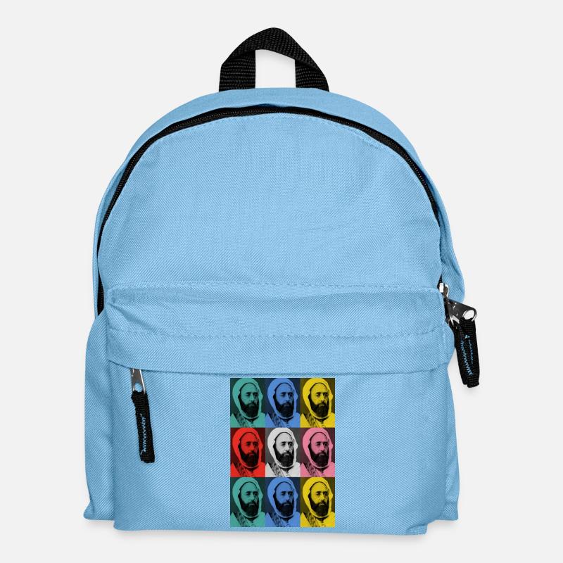 EMIR ABDELKADER pop art - Sac à dos Enfant - bleu clair