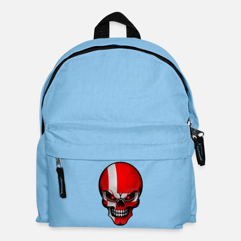 Totenkopf Daenemark - Kinder Rucksack - Hellblau