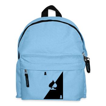 carte as pic pique noir blanc poker - Sac à dos Enfant - bleu clair - Devant