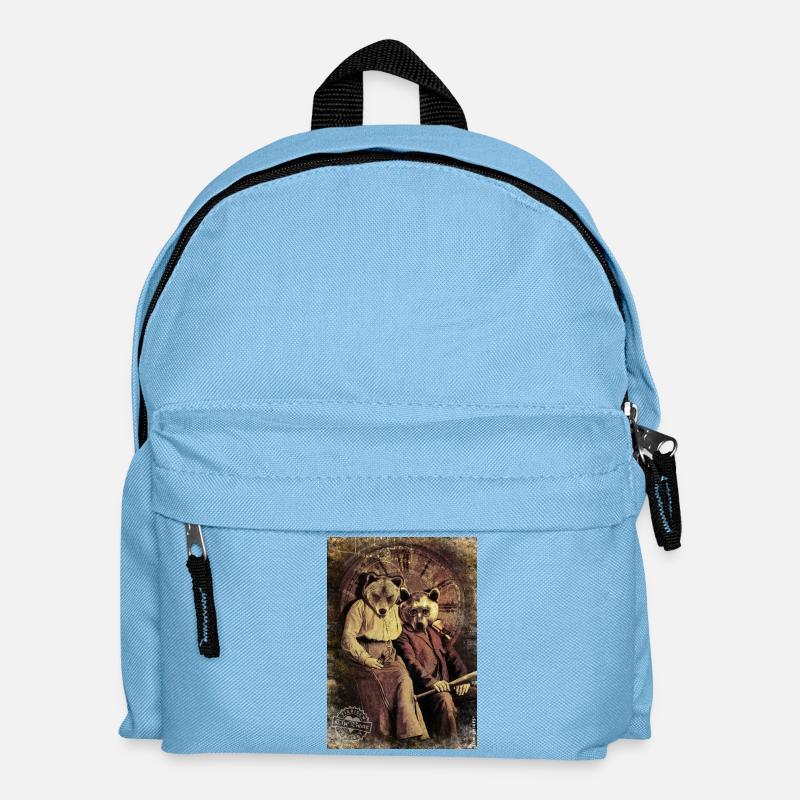 bears/Bären - Kinder Rucksack - Hellblau