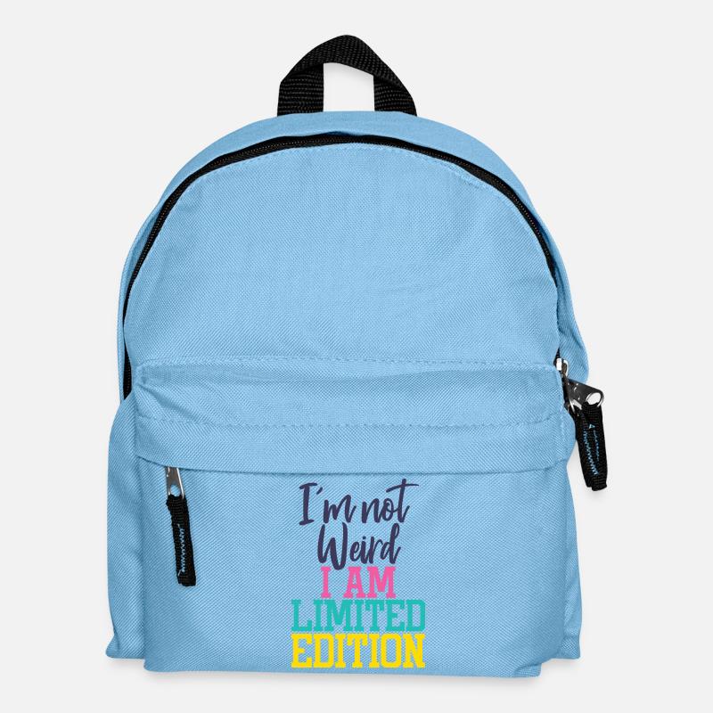 I'm not weird, I am Limited Edition - Kids' Backpack - light blue