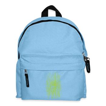 Matrix Neon Binärcode Druck auf Textilien - Kinder Rucksack - Hellblau - Vorne