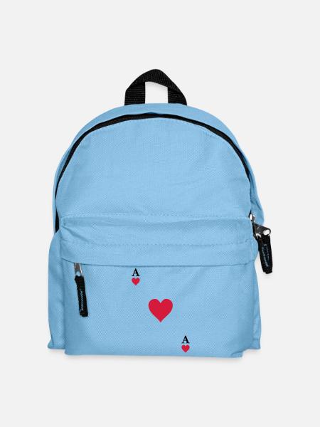 As de coeur - Sac à dos Enfant - bleu clair