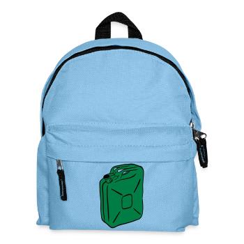 Benzin Kanister - Kinder Rucksack - Hellblau - Vorne